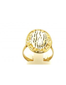 pierścionek złoty panterka wzór grecki 3.150gr. 585 