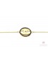 bransoletka złota Chanelka z czarnymi cyrkoniami 1.750g. 585