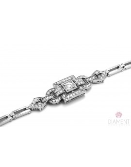 Bransoleta z białego złota z brylantami 1.00ct H/VS